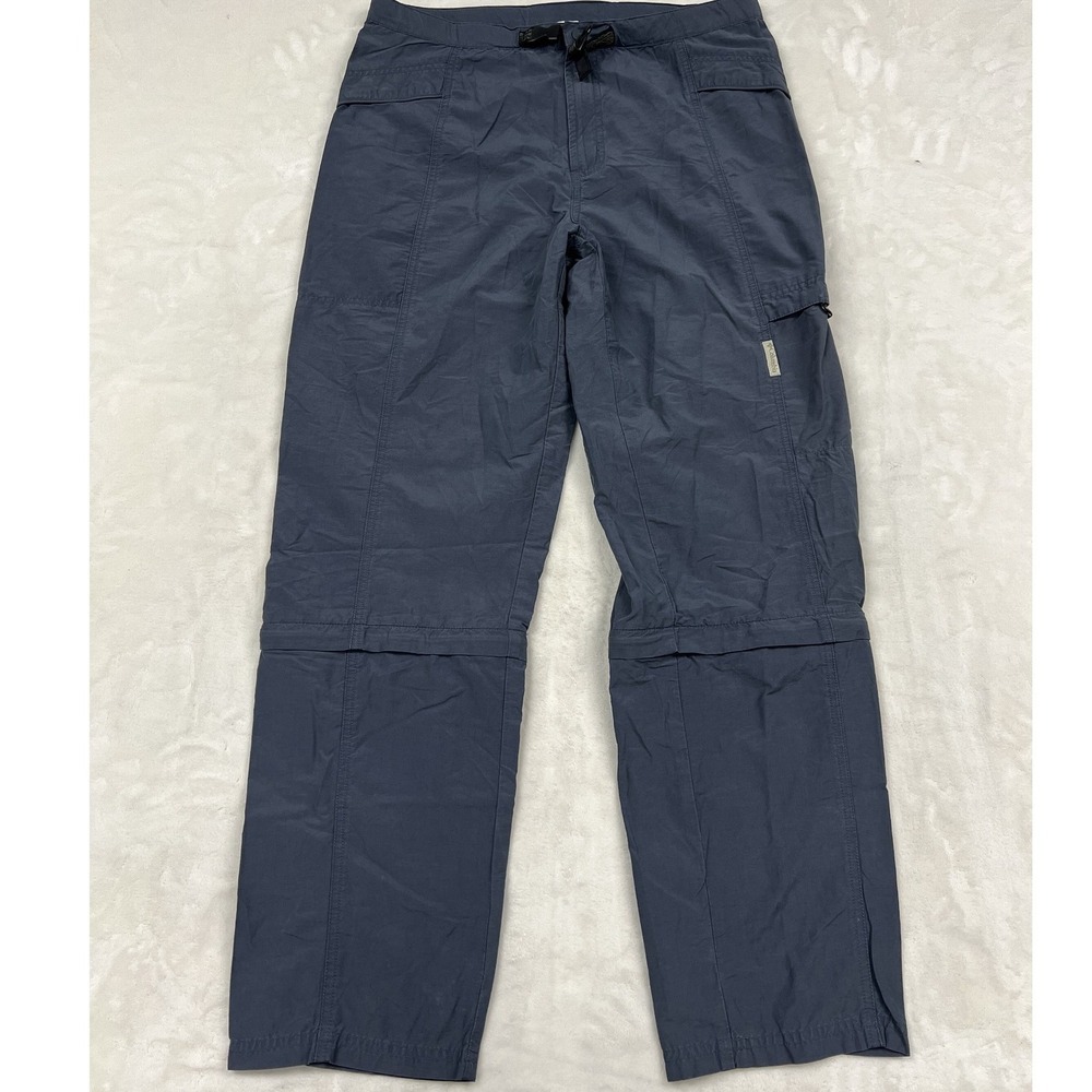 Columbia Convertible Cargo Pants Womens M Blue AL8136 Hiking Zip Off